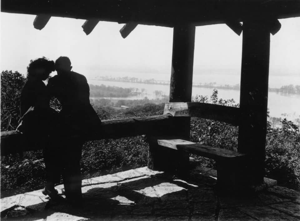 couple at pere marquette in the 1940s scaled